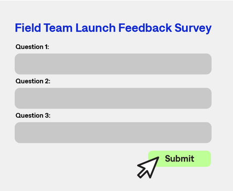 Survey questions graphic illustration