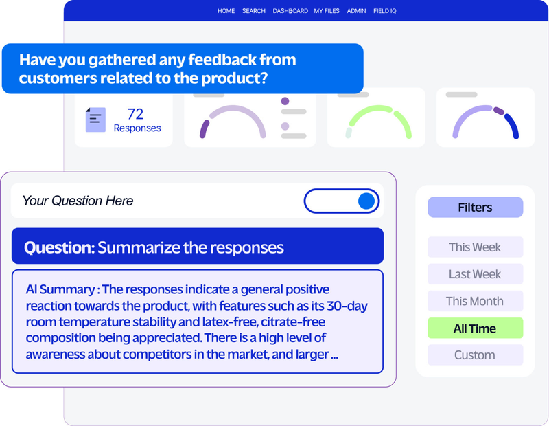 AskX feedback survey example. AskX provides intel that informs strategies.