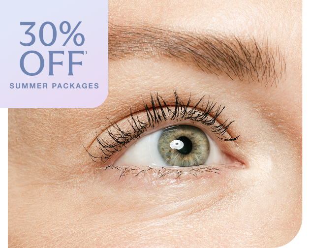  Close-up of a woman’s eye promoting Chapter’s Botox summer packages. Text on image reads “30% off summer packages.”