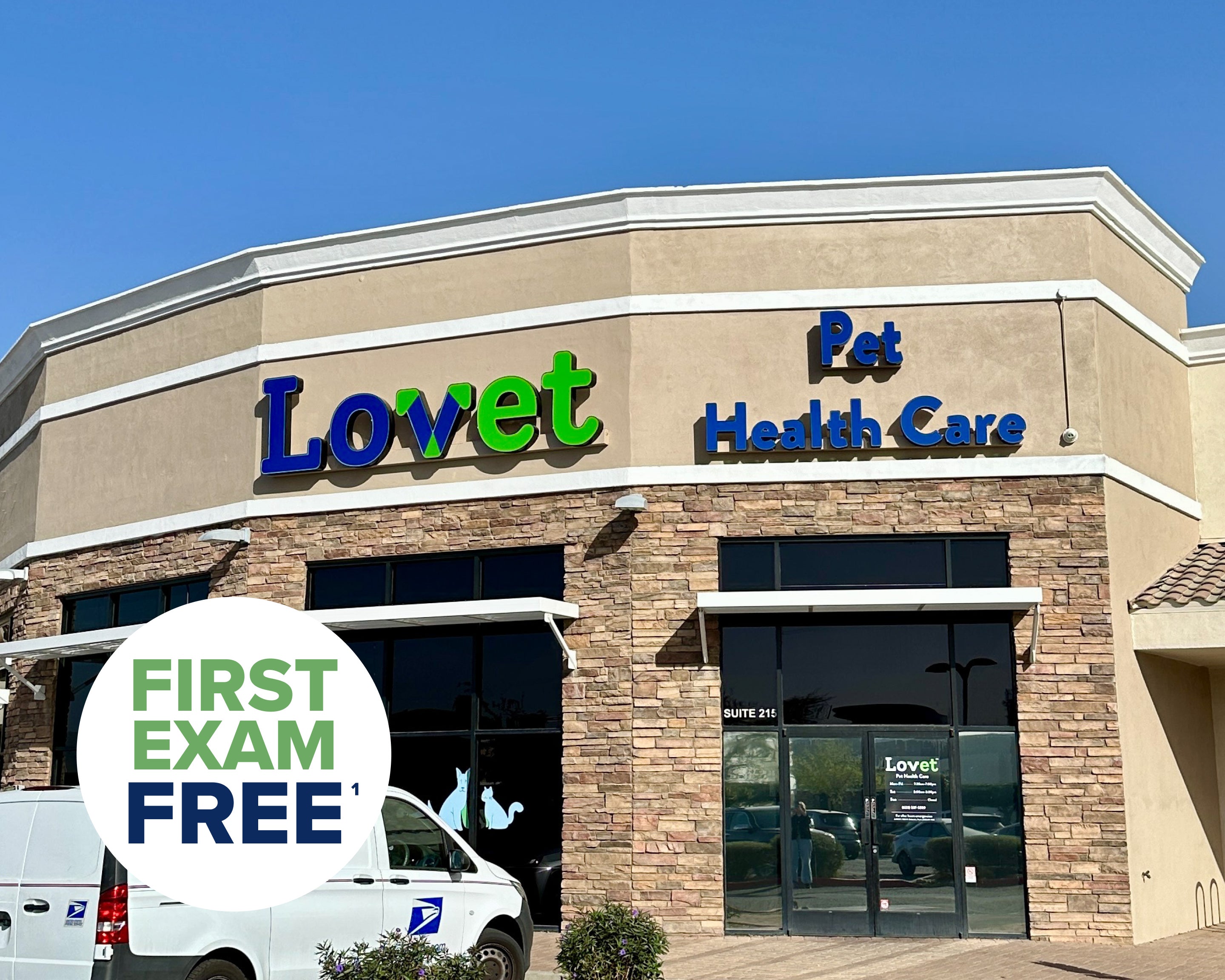The exterior of Lovet Pet Health Care's White Tanks location.