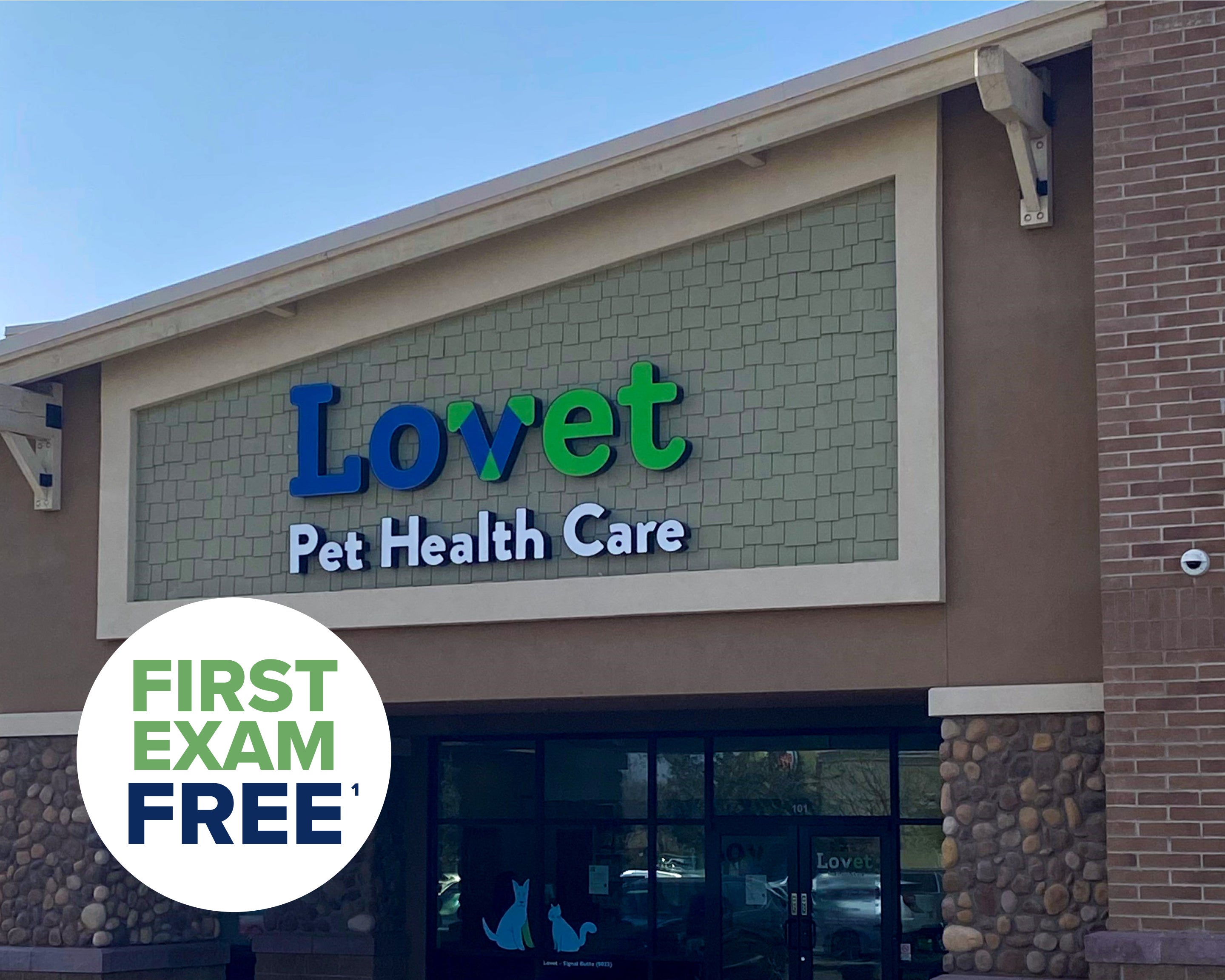 The exterior of Lovet Pet Health Care's Signal Butte location.