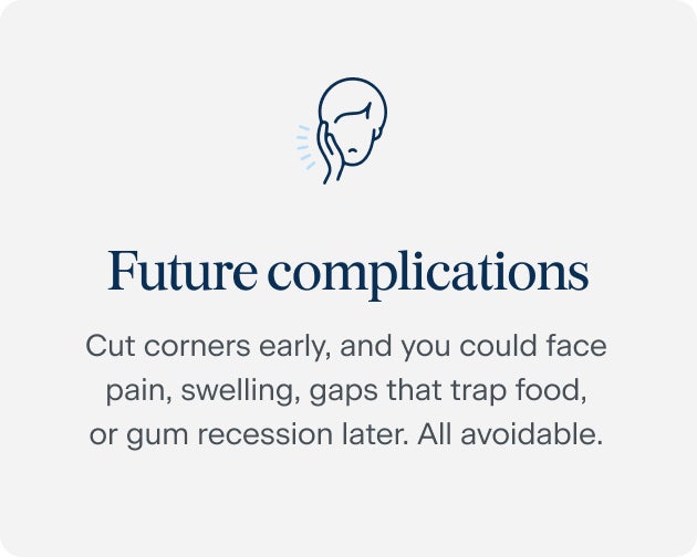 A graphic that says future complications on it.