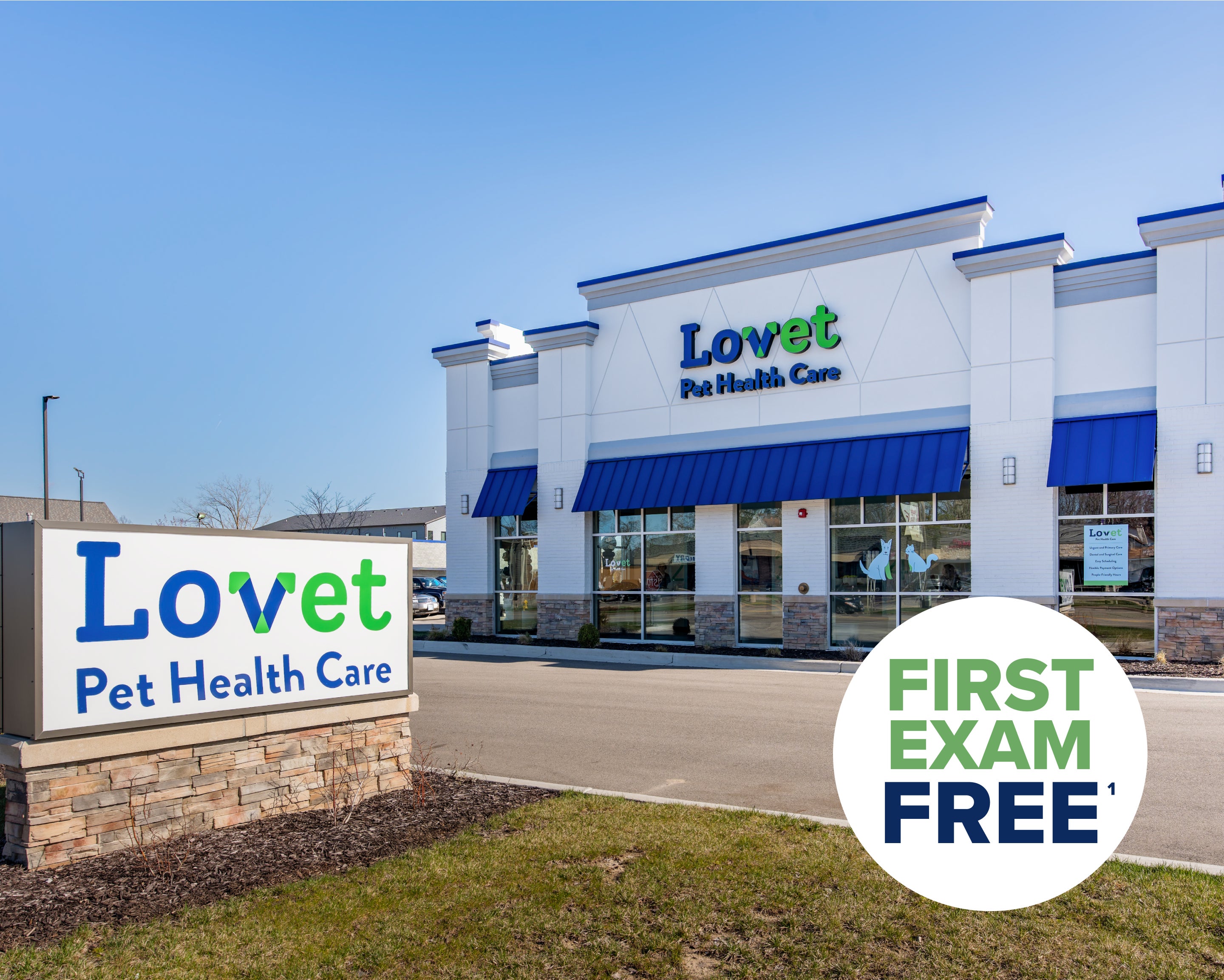  Exterior of Lovet Pet Health Care's Standale location.