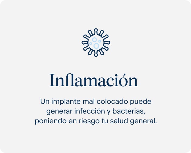 La inflamación causada por la pérdida dental puede generar infecciones y otros problemas de salud oral si no se trata a tiempo.
