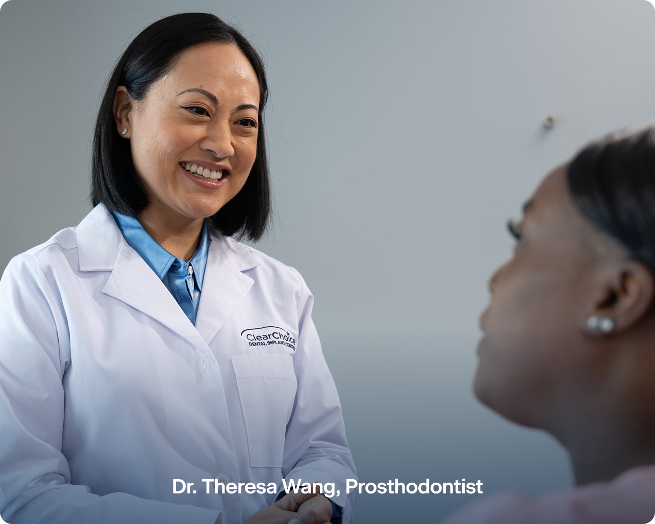 An image of Theresa Wang, a prosthodontist at ClearChoice, with over 13 years of prosthodontics experience.
