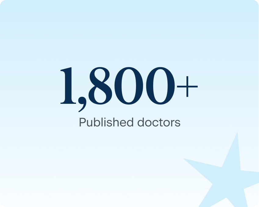 An image of the first reason why a patient should choose ClearChoice: over 1,800 published doctors in our network.