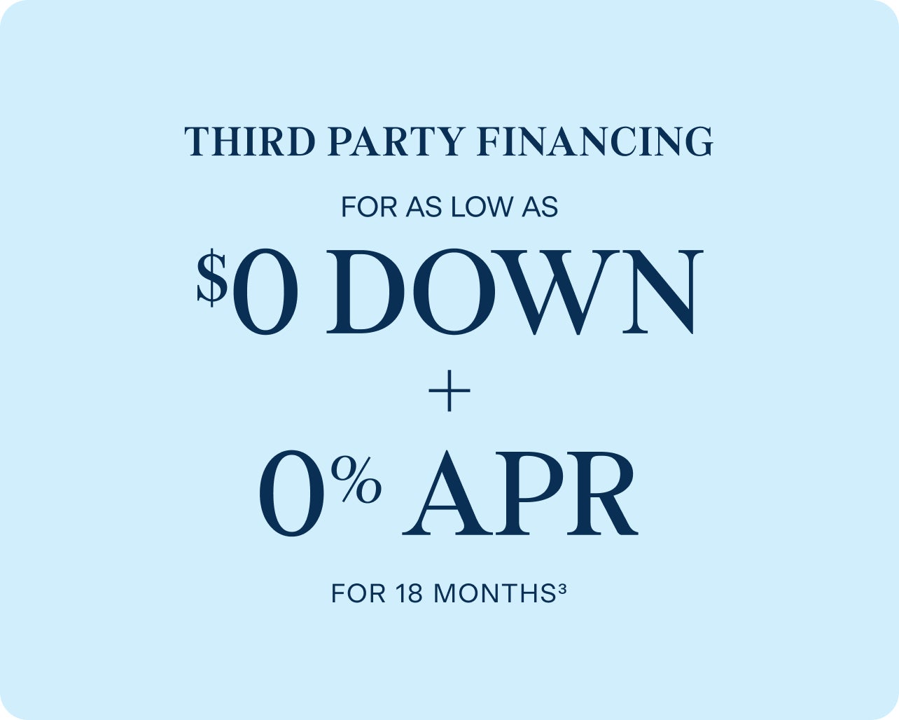 $0 down and 0% APR for 18 months on fixed full arch dental implants promotion from ClearChoice. Offer valid until March 31. Light blue background with navy text.