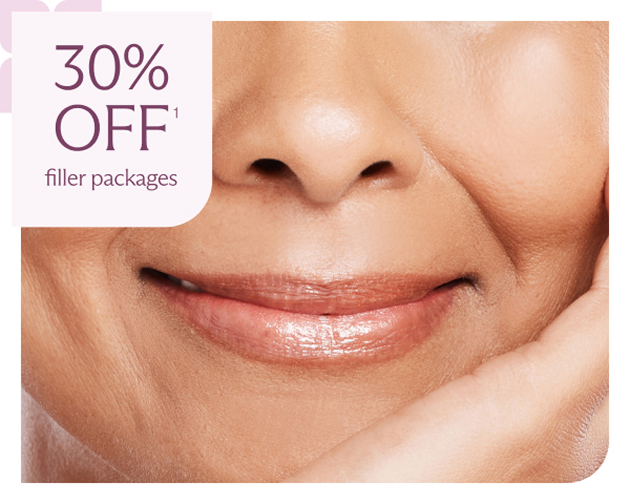 Plump lips after a filler treatment at Chapter med spa.