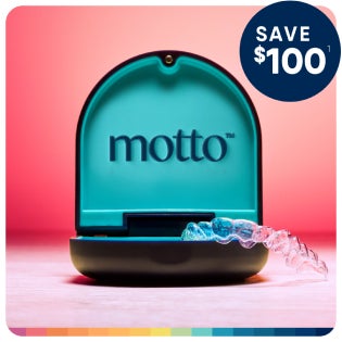 A picture of a motto product that says save $ 100