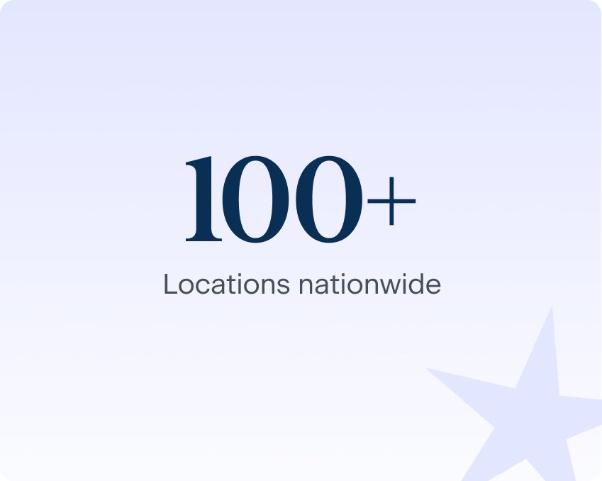 An image of the second reason why a patient should choose ClearChoice: over 100 locations nationwide.