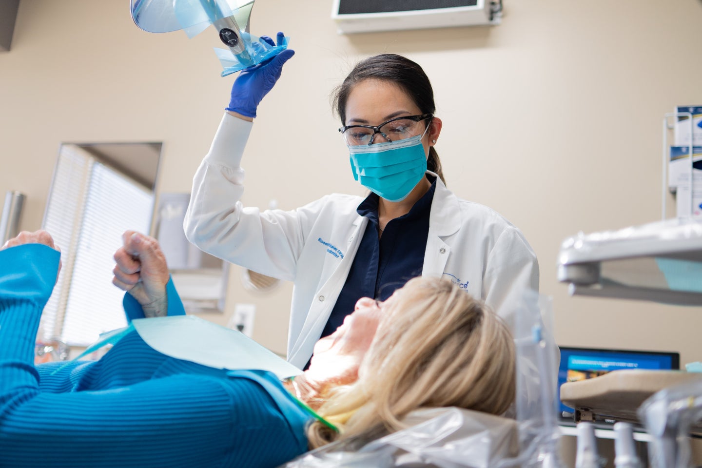 A ClearChoice doctor completing a successful dental bone graft.