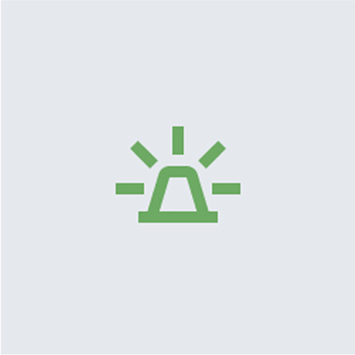 Siren graphic element.