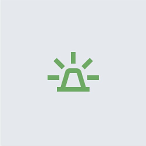 Siren graphic element.