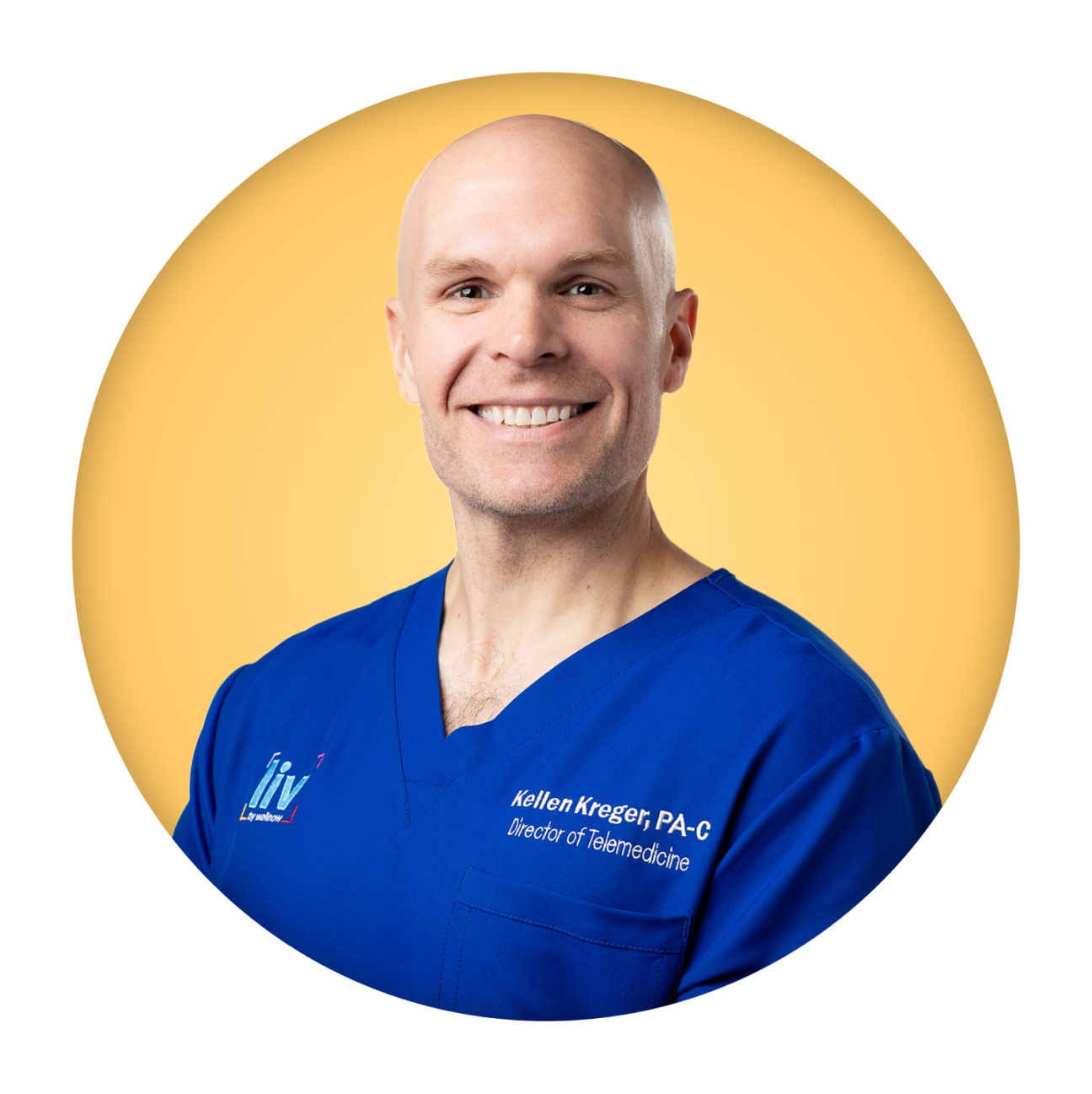 A photo of Kellen Kreger, director of telemedicine at LIV by WellNow.