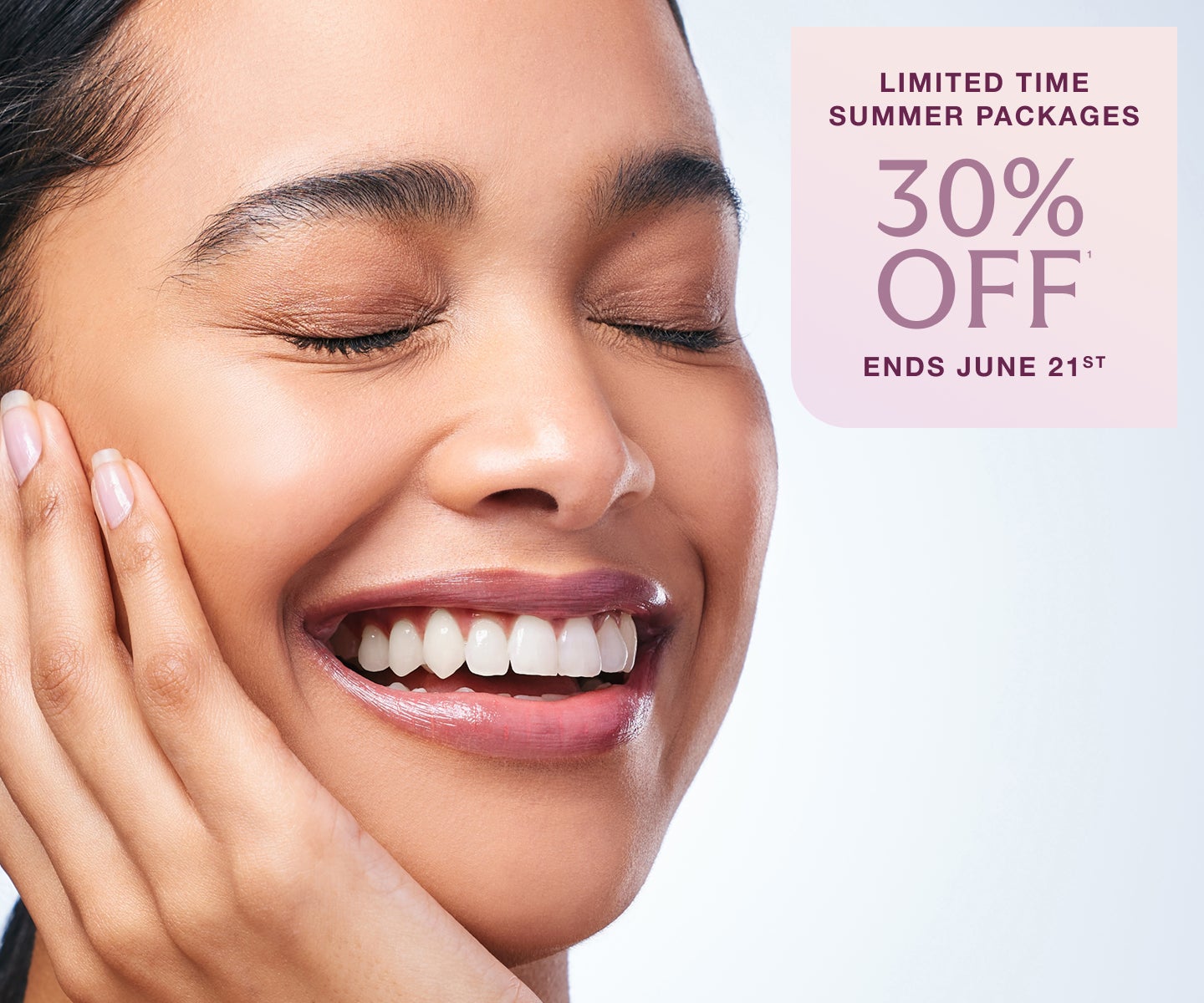 Limited time summer packages 30% off. Ends June 21st. 