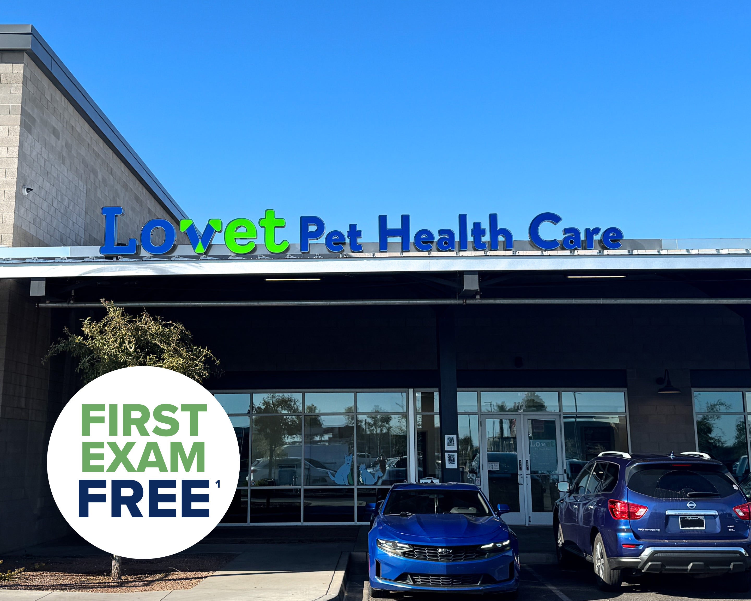 The exterior of Lovet Pet Health Care's Verrado location.