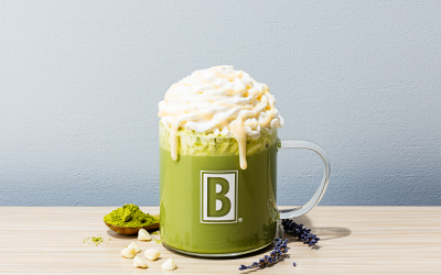 White Lavender Matcha Latte