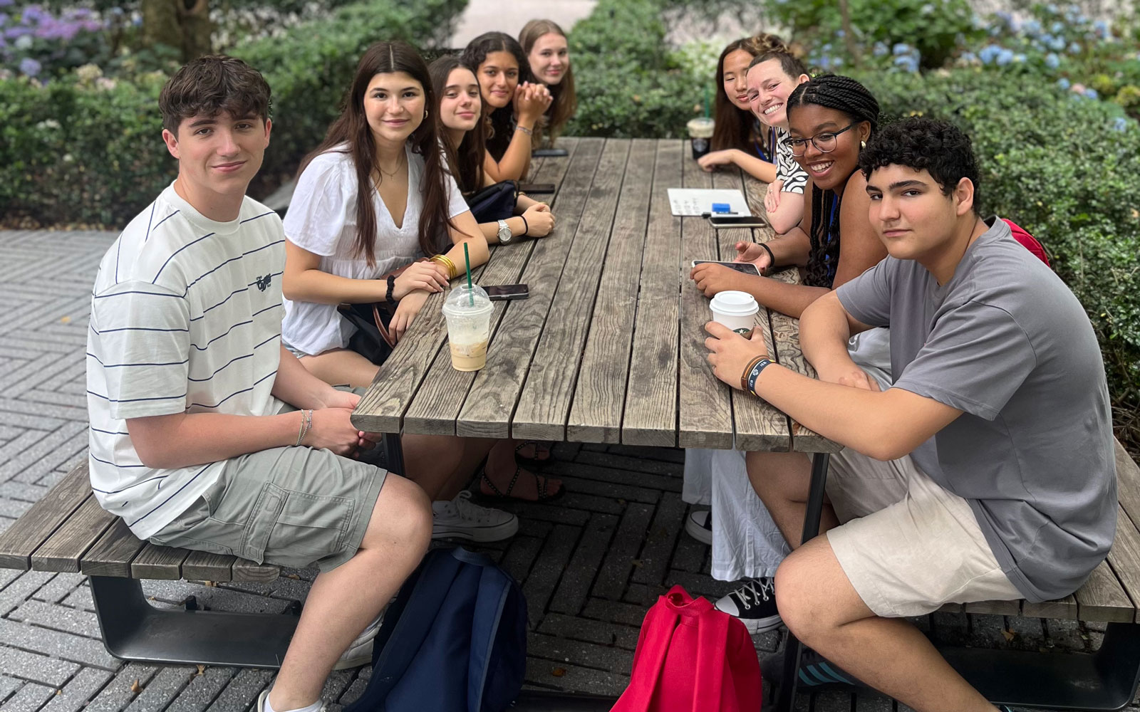 Students having lessons at Brookfield Place