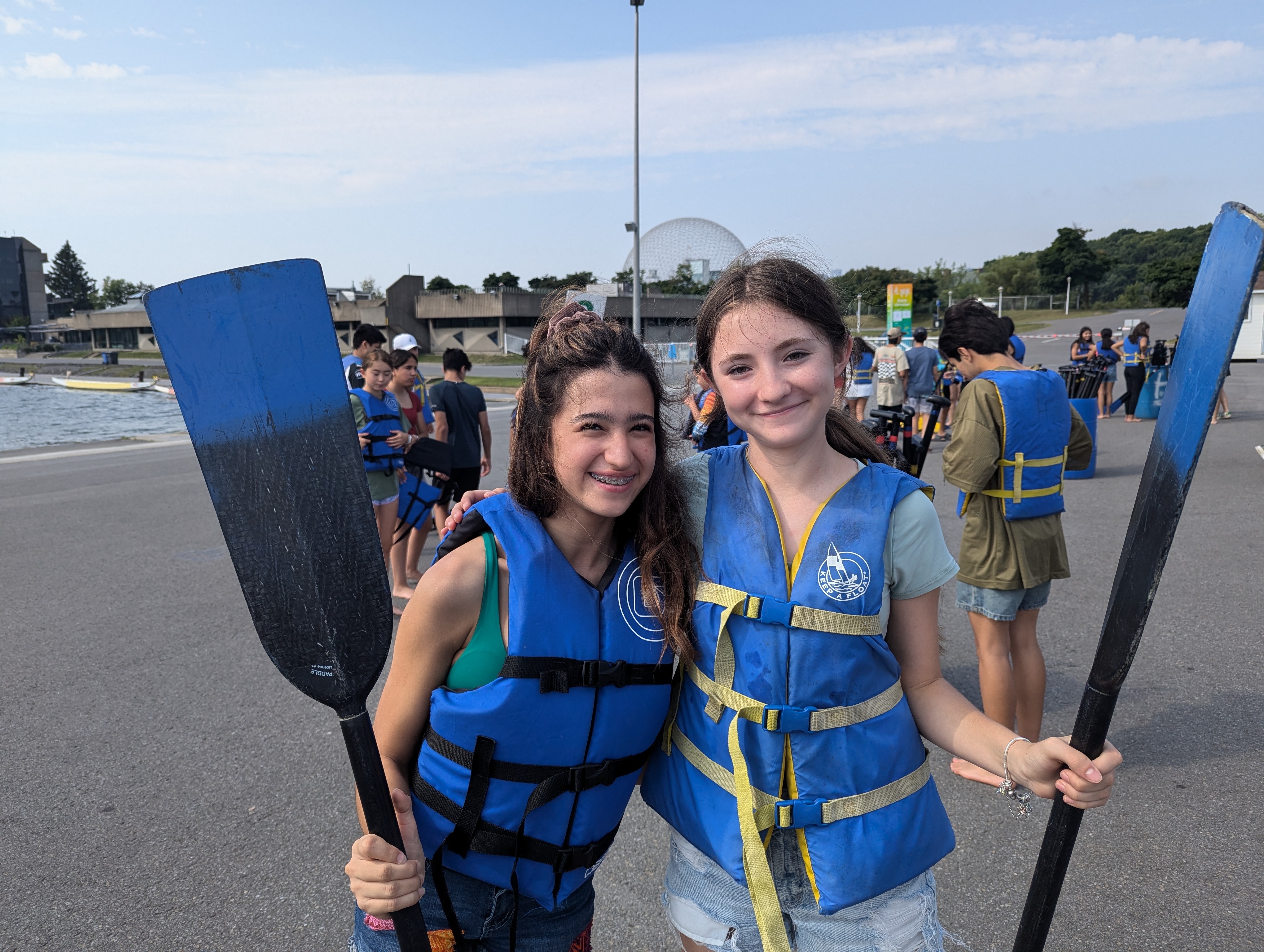 Students doing watersports in Montreal