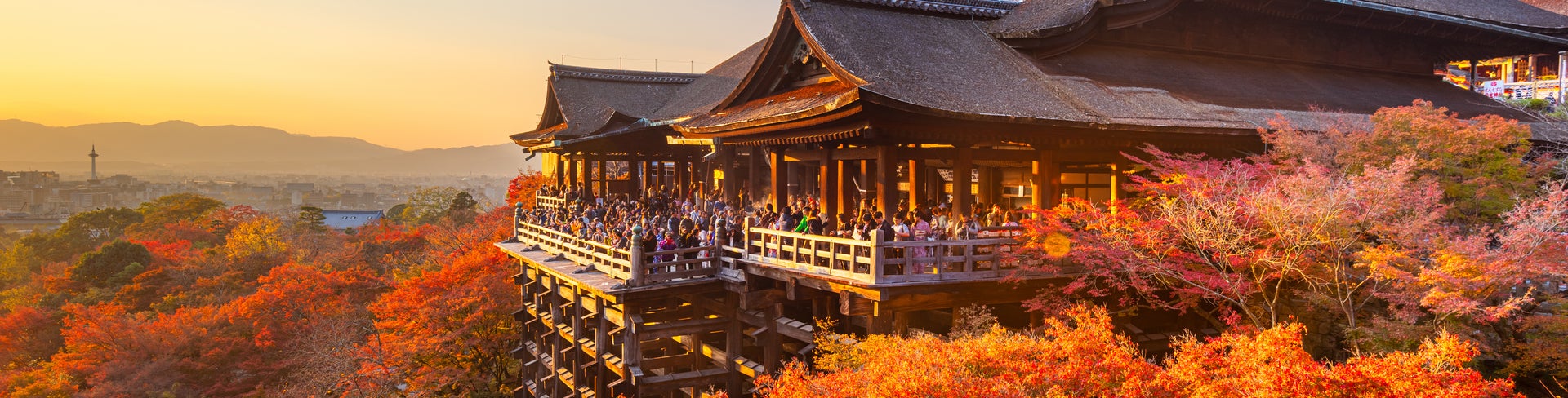 Kyoto, Japan at Kiyomizu-dera Temple in Autumn