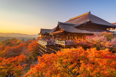 Kyoto, Japan at Kiyomizu-dera Temple in Autumn