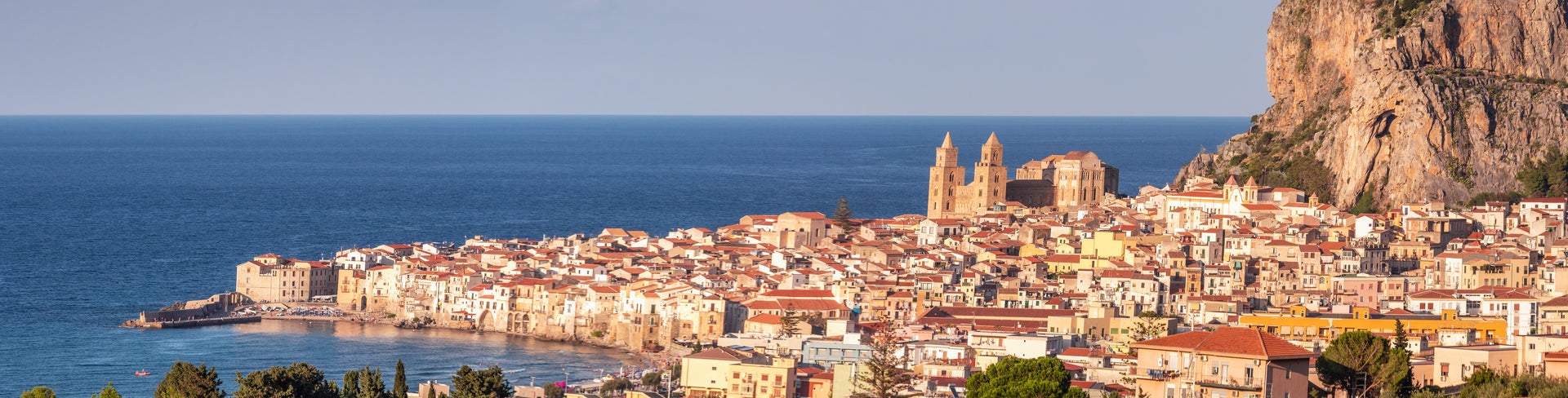 Aerial view of Catania, Sicily, Italy, with its the city's rich history and vibrant Mediterranean charm and Mount Etna in the background