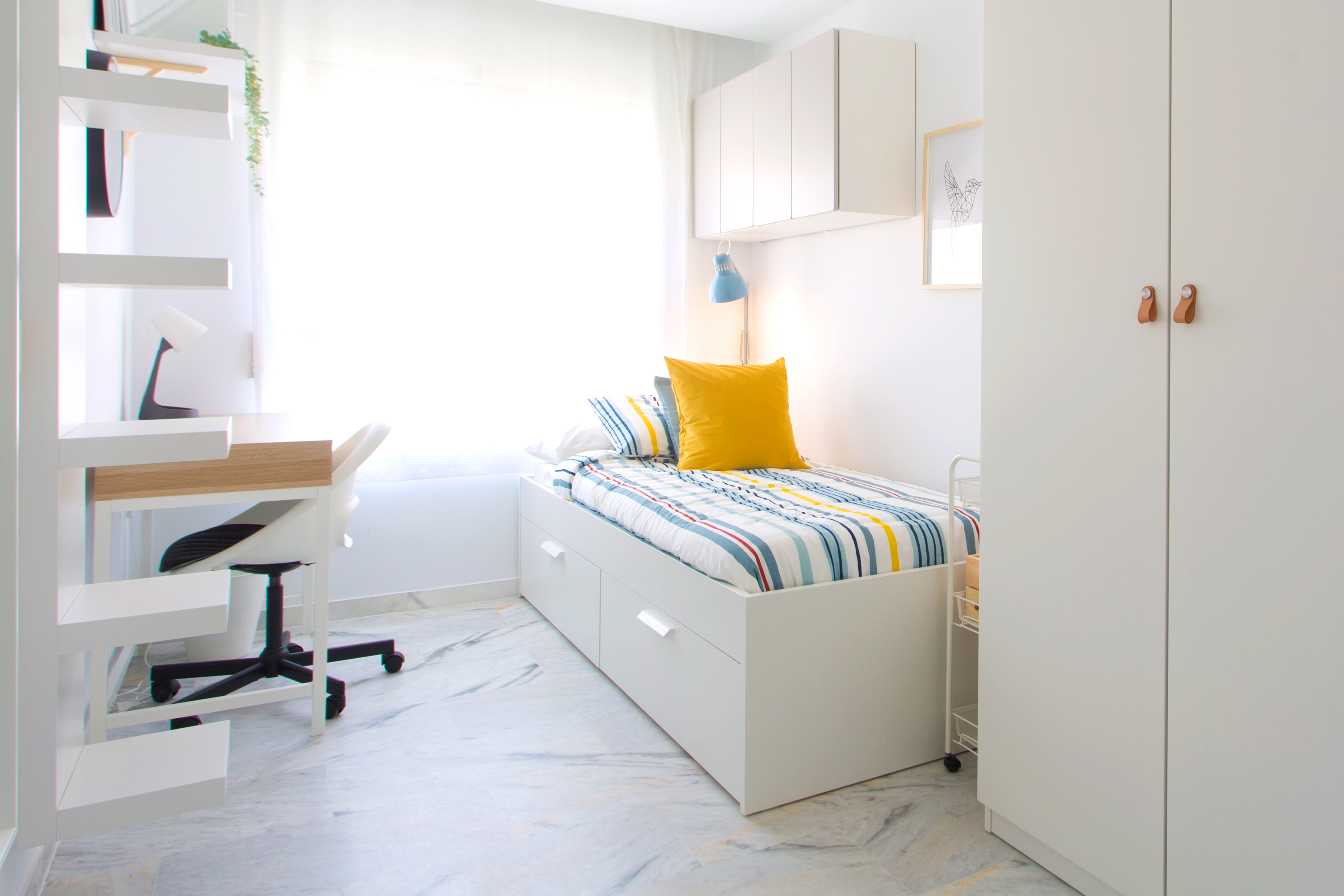 Bedroom at the residence in the Málaga Summer Camp