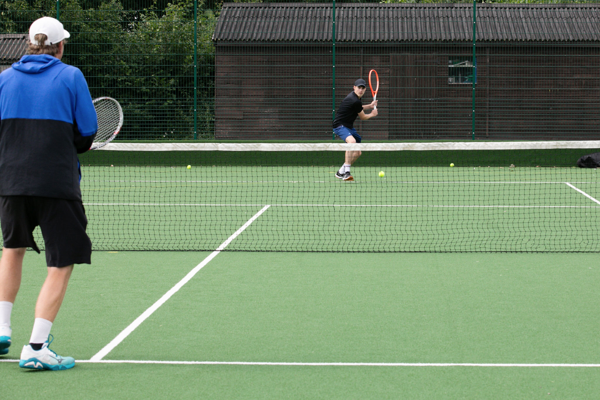 Tennis practice at Epsom College