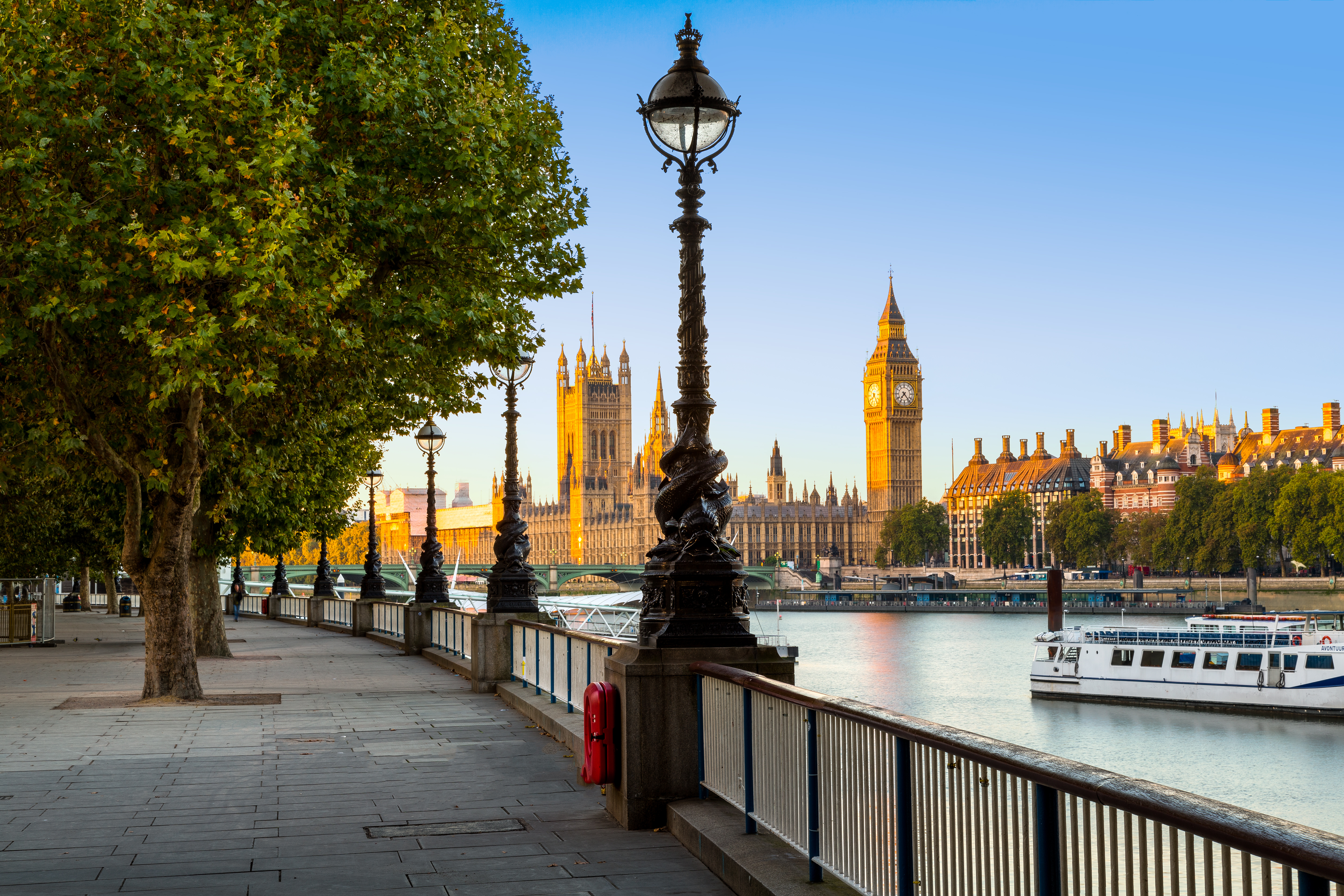 Historic Landmarks Big Ben and the Westminster in London City