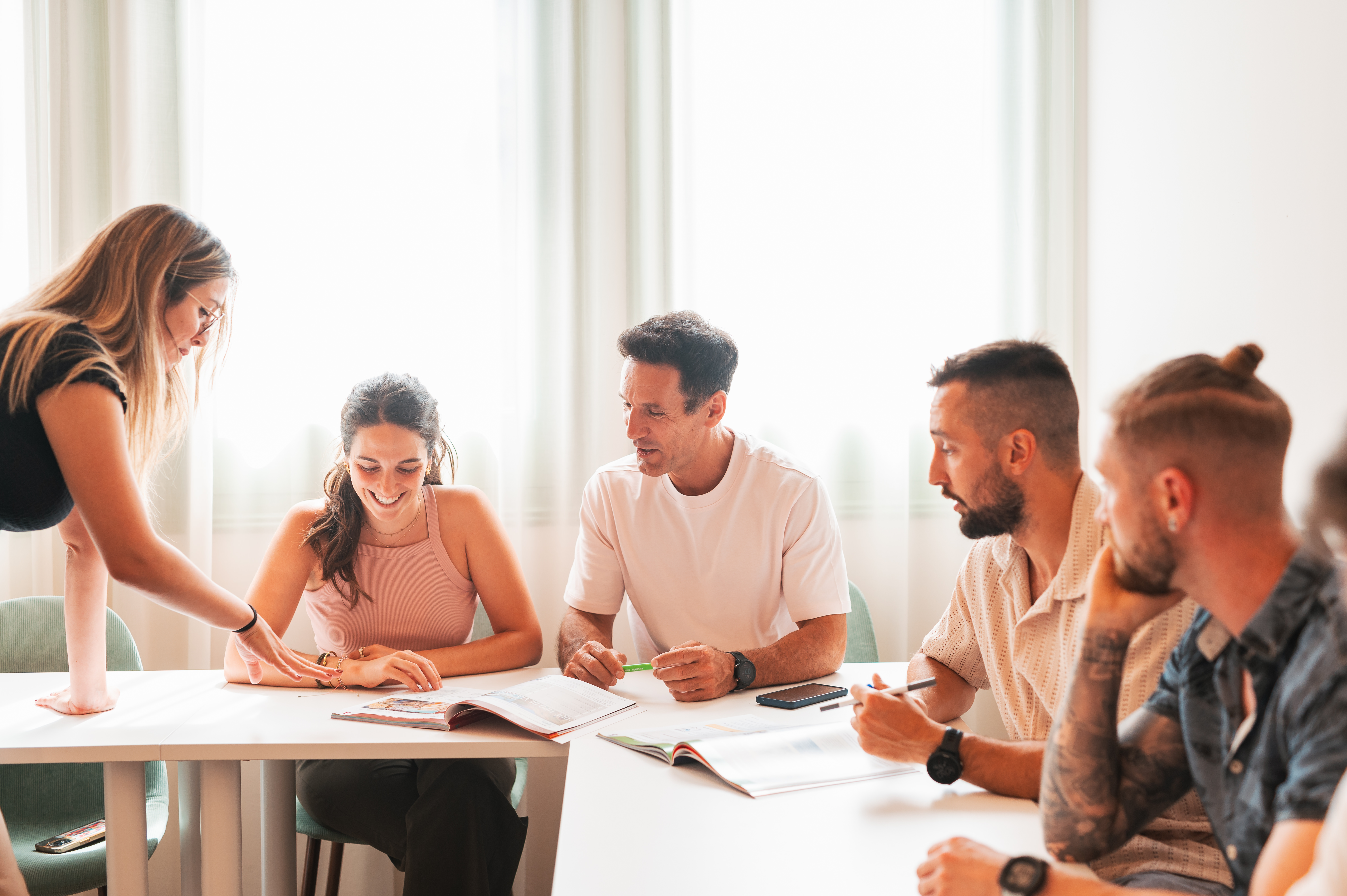 A group of students with their teacher