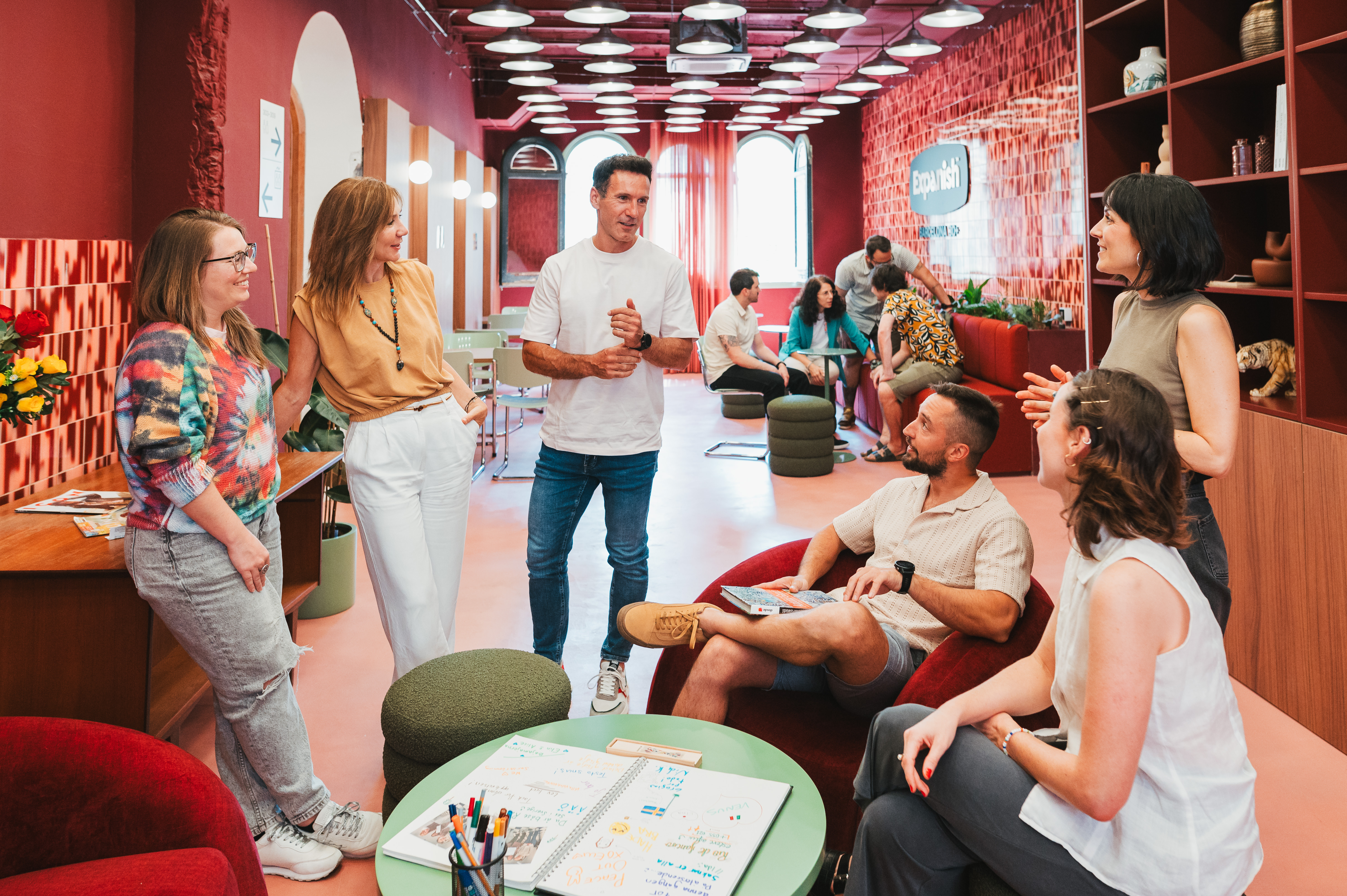 Common room at Expanish 30+ Barcelona