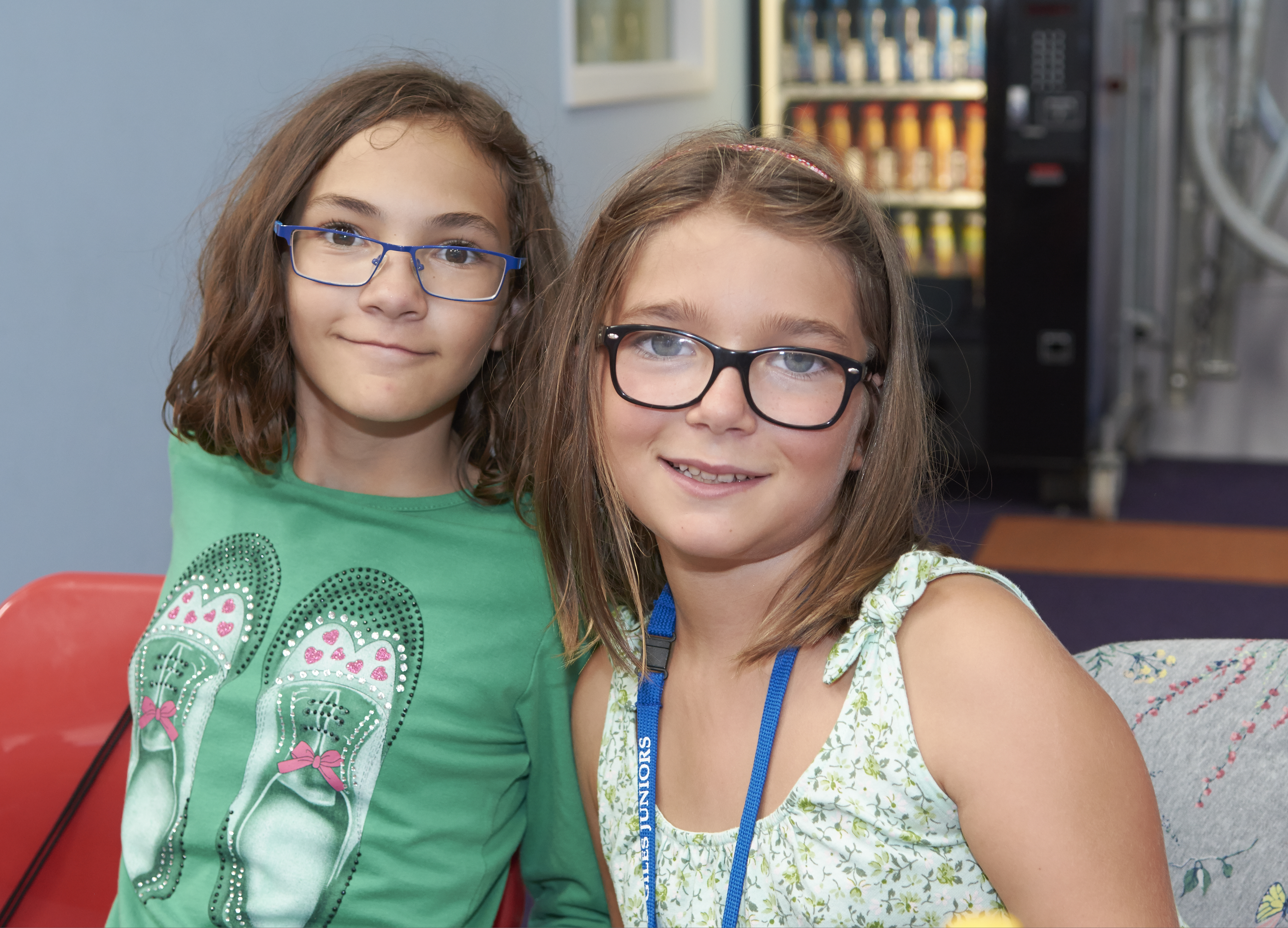 Two students sitting in the common room at The King's School Campus (8-12)