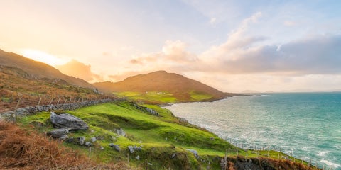 Beara Peninsula at sunset outside Allihies, West Cork in Ireland