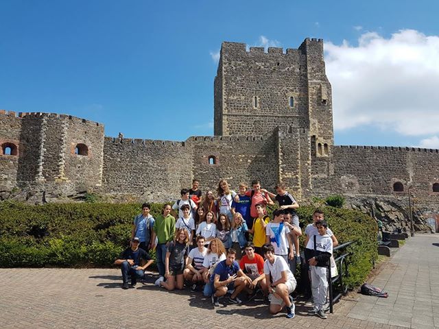 Students during excursion to Carrick Castle