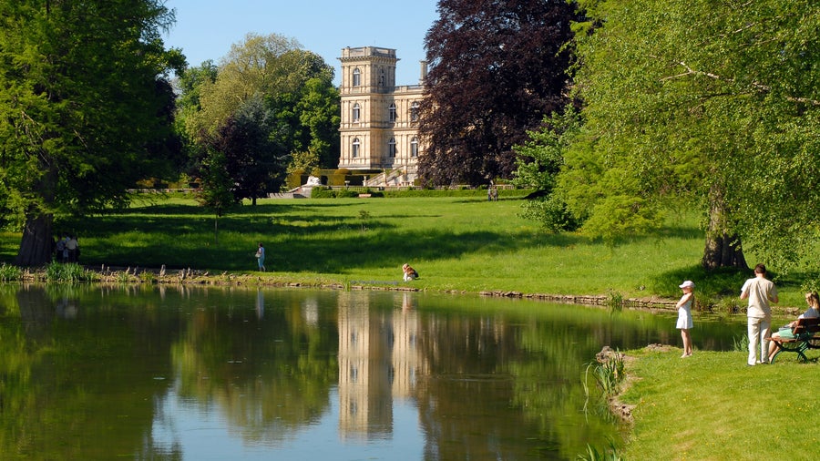 Historic building surrounded by greenery in Ferrières, Belgium