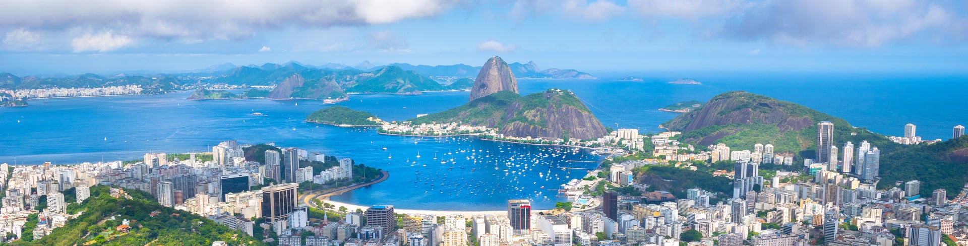 Rio de Janeiro city with Sugarloaf Mountain and Guanabara Bay - Brazil