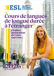 Cours de langues  de longue durée  à l'étranger