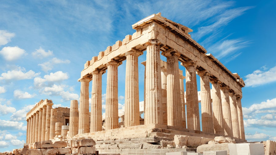 Parthenon on the Acropolis in Athens, Greece