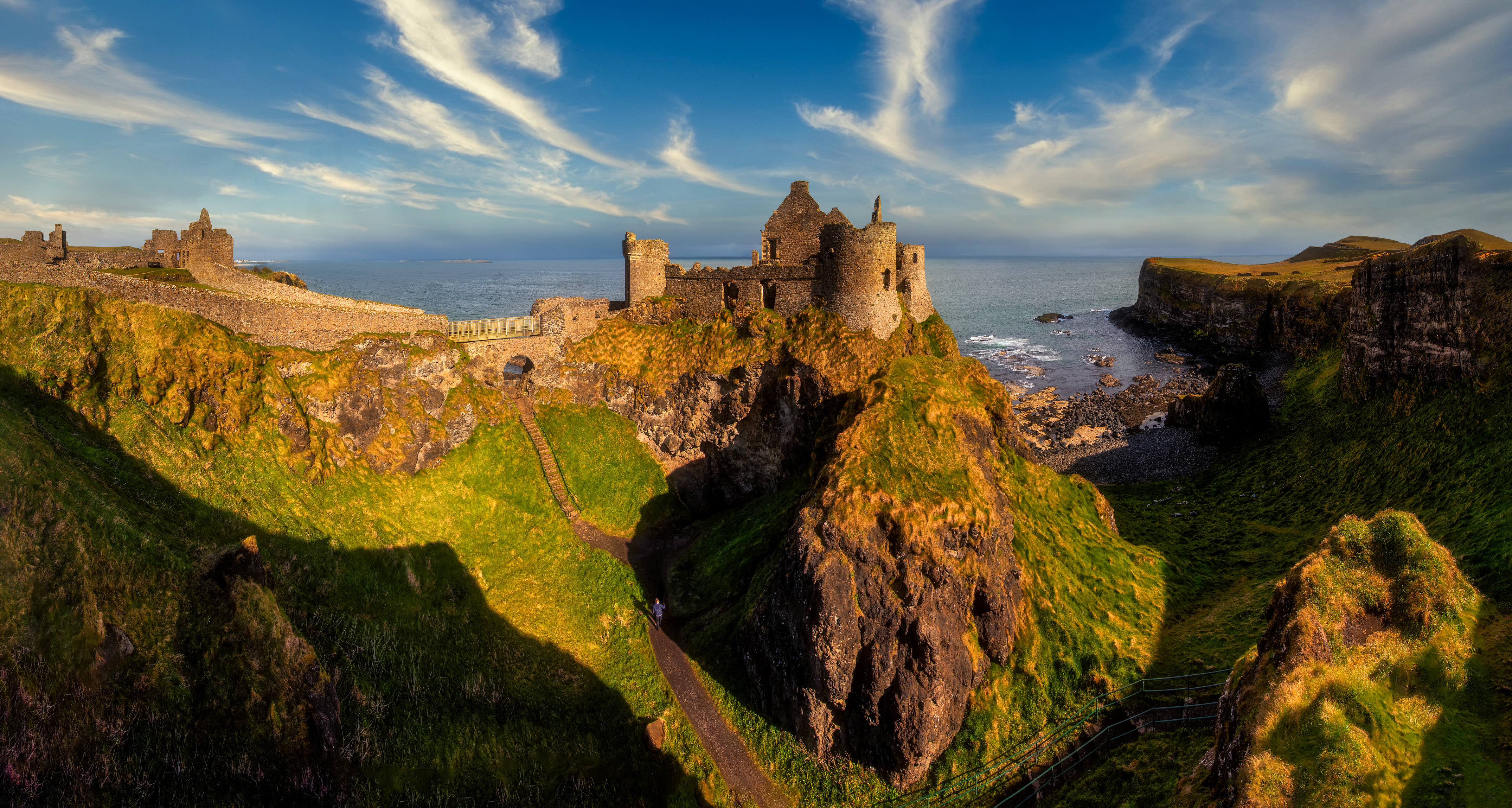 Dunluce Castle on the north coast of Northern Ireland