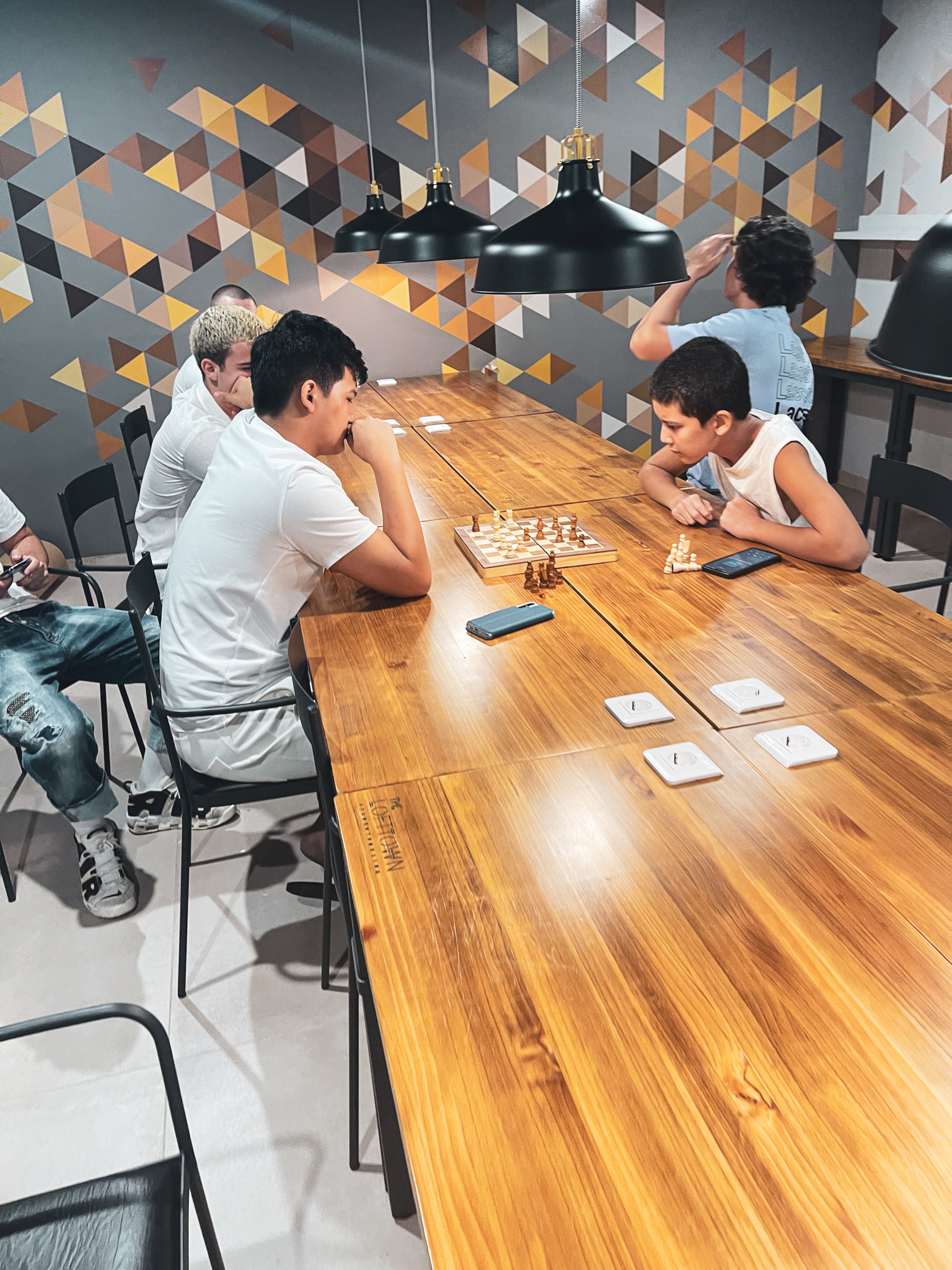 Game room at the Barcelona City Camp