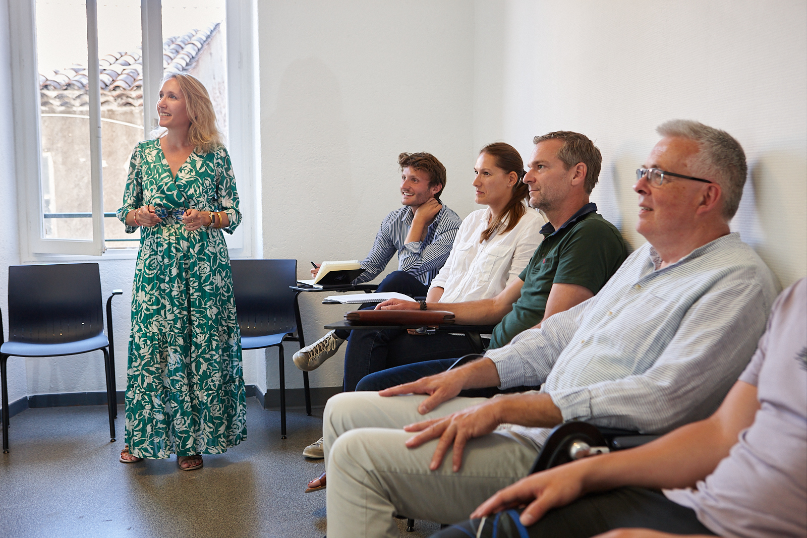 School classroom with students in Antibes