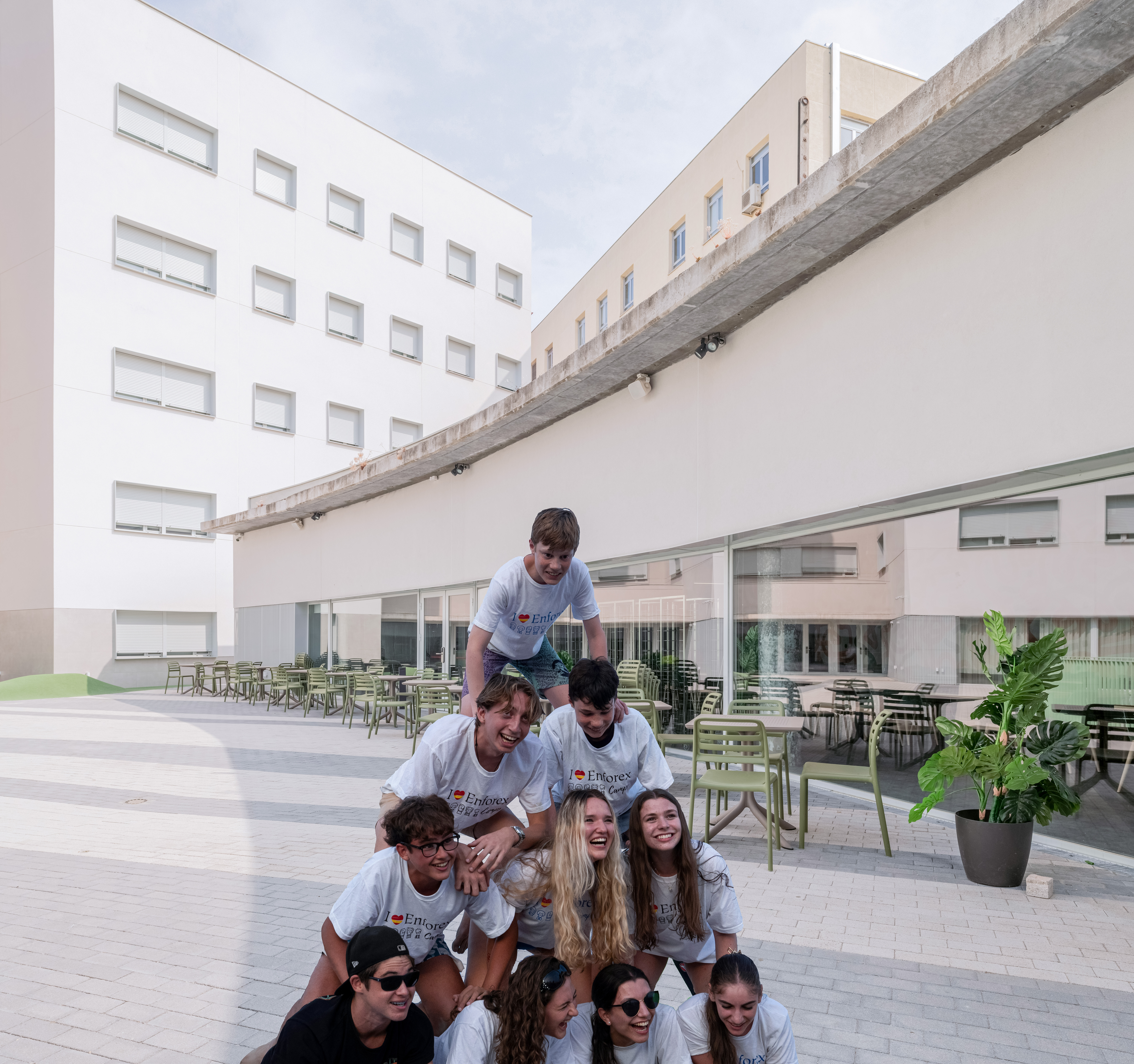 School building exterior Madrid