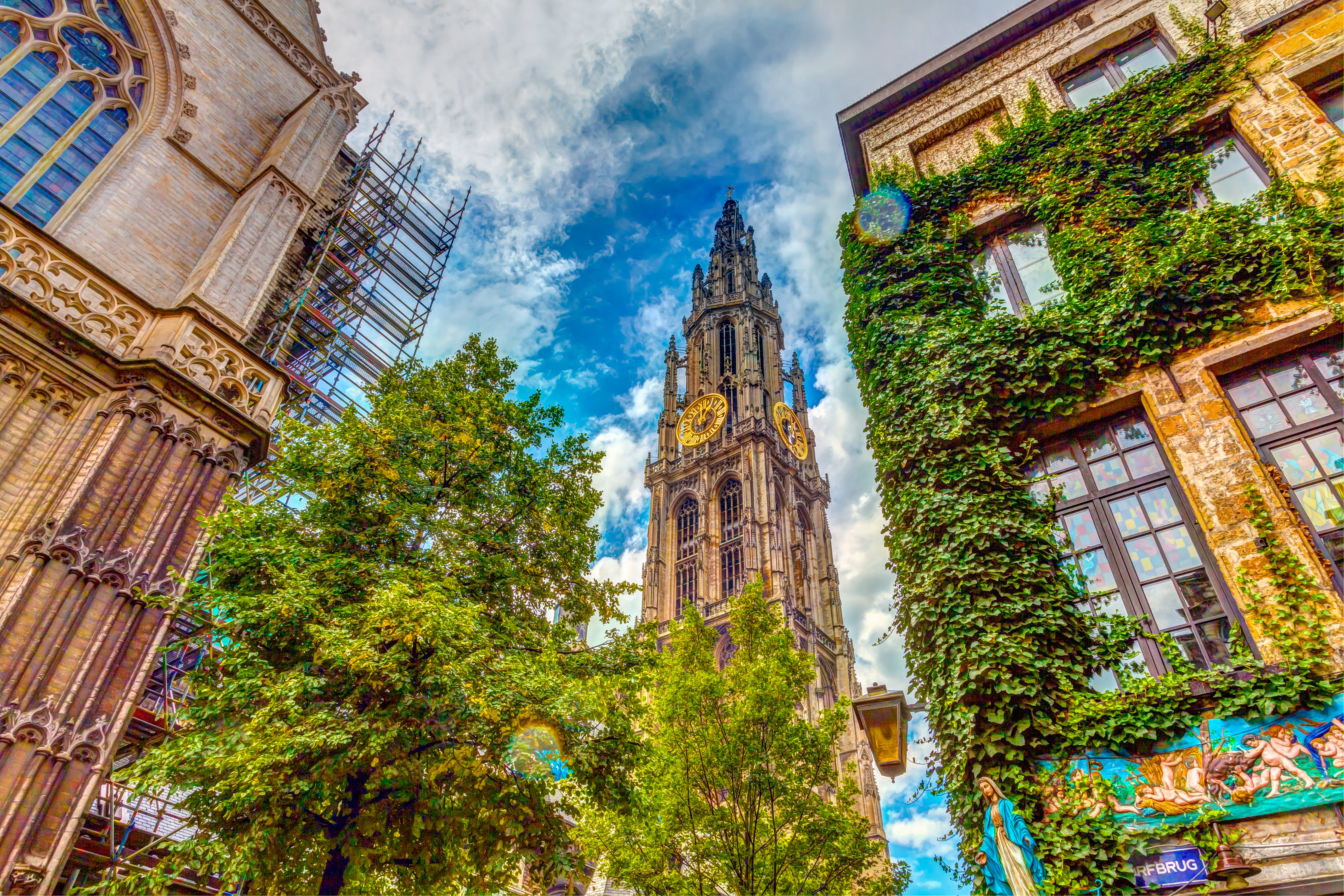 Cathedral of Our Lady in Antwerp, Belgium, with its stunning Gothic architecture