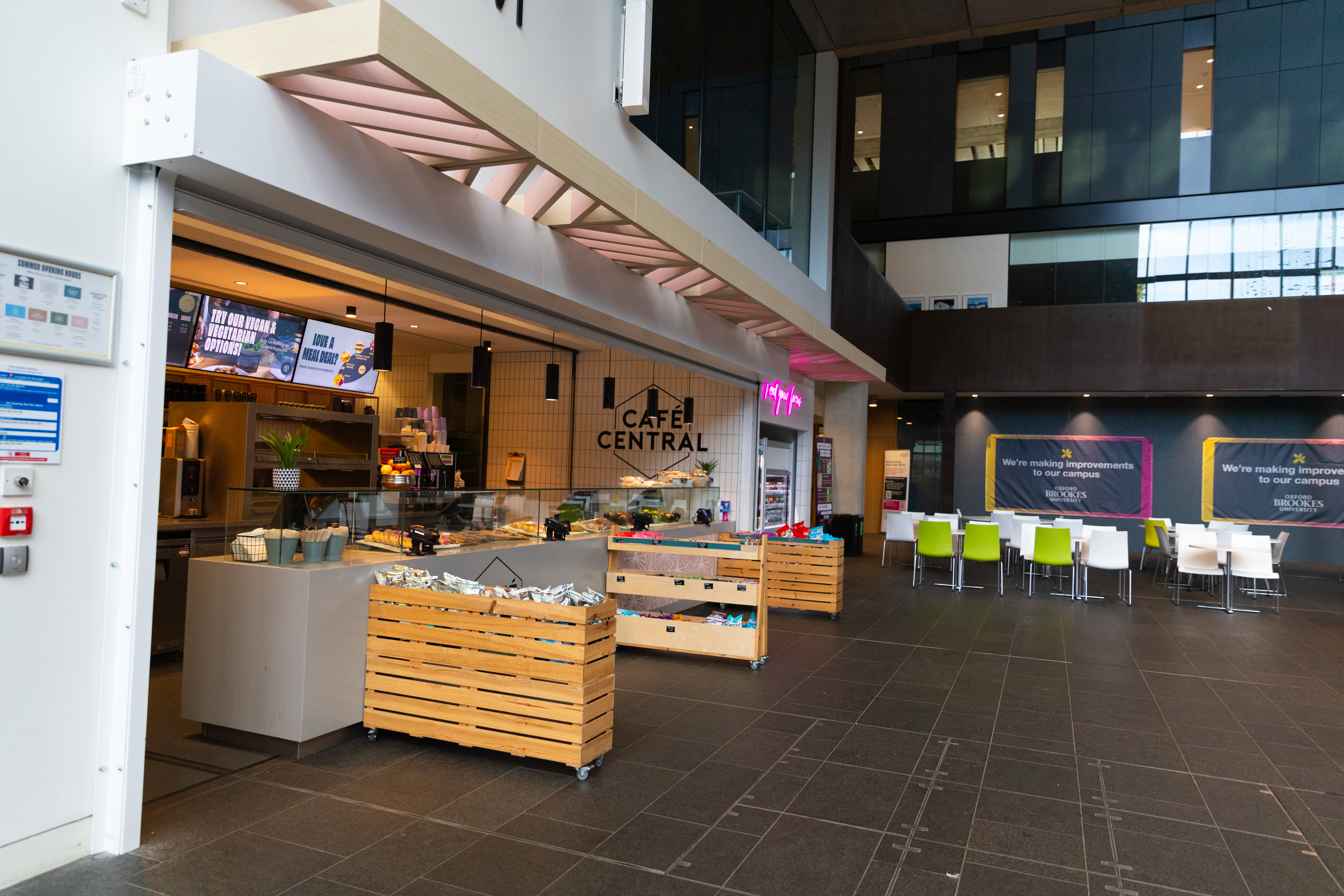 School cafeteria Oxford Brookes Campus