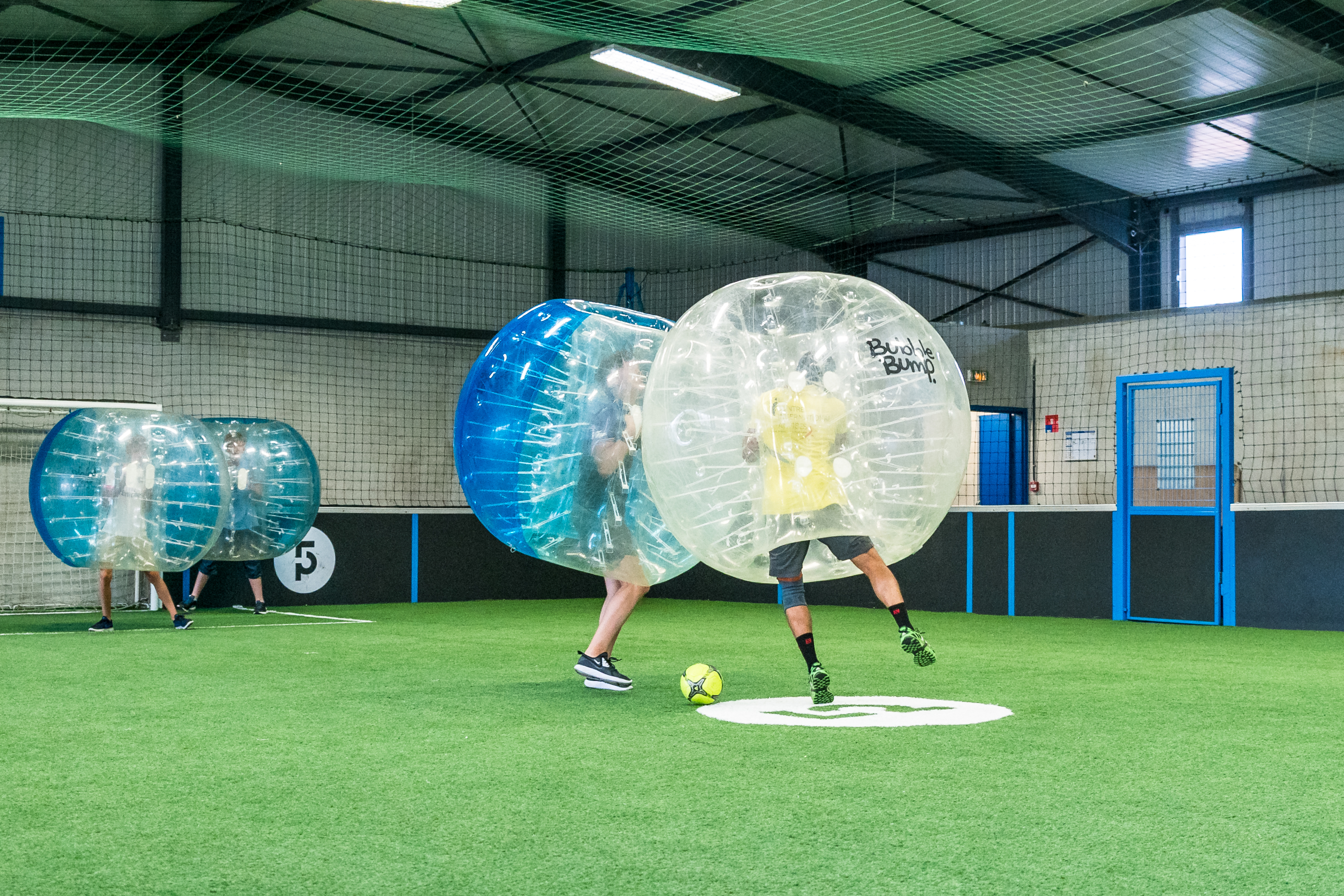 Students during a Bubble Bump activity