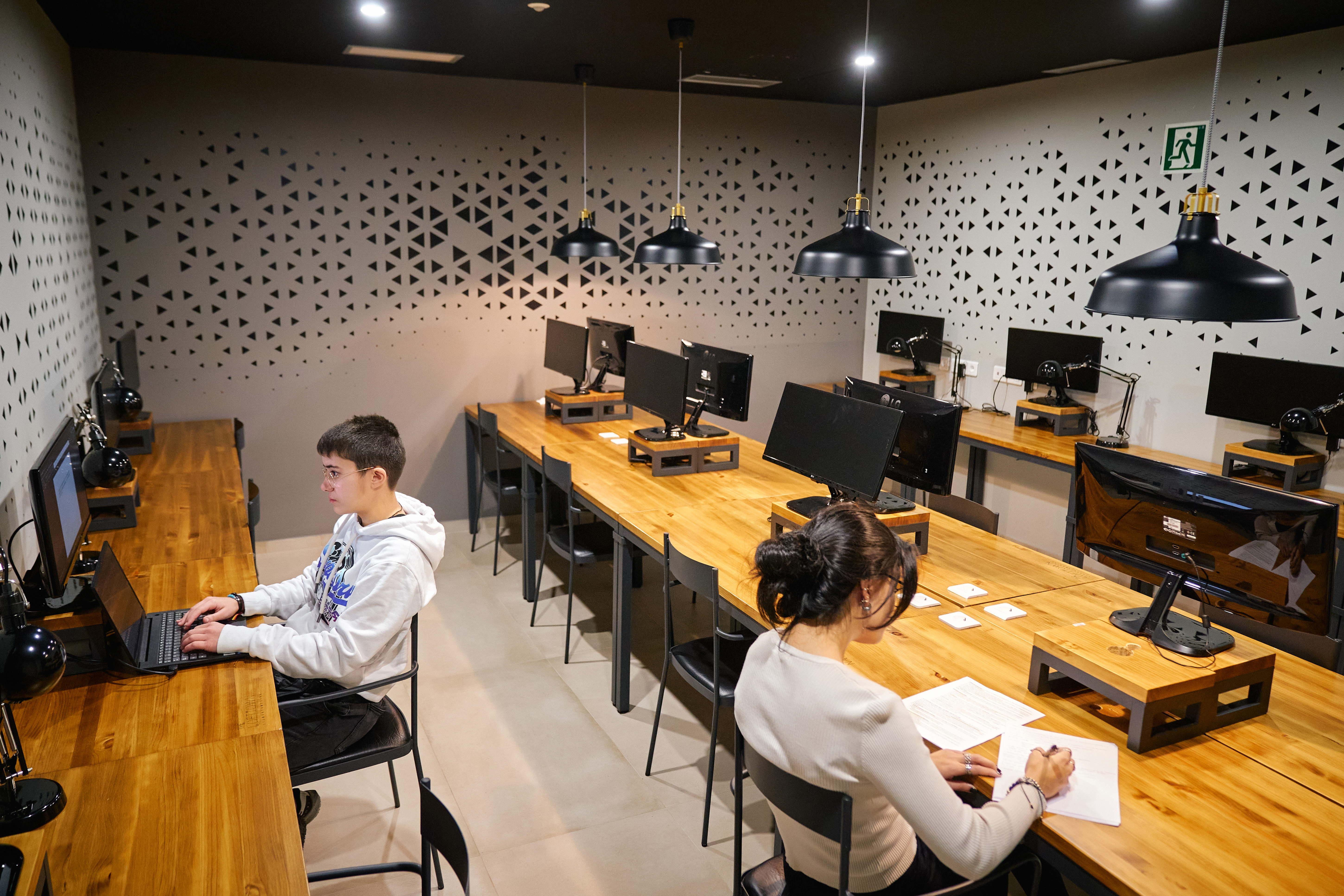 Computer room in Barcelona City Camp