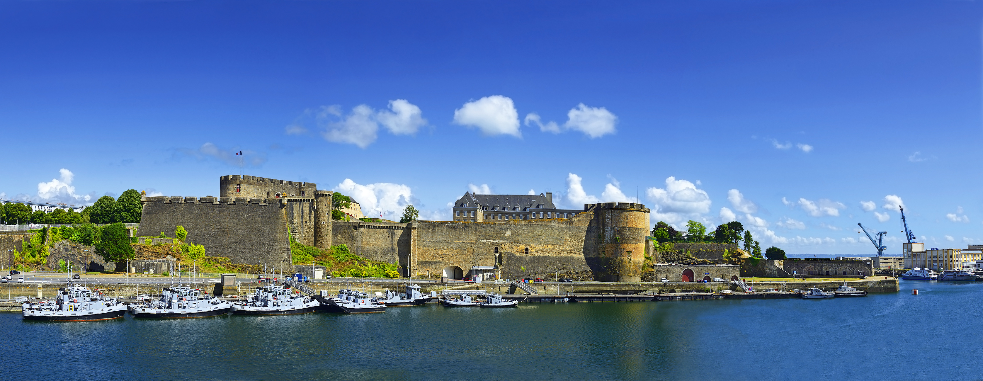 Historic Building in the waterfront of Brest, France