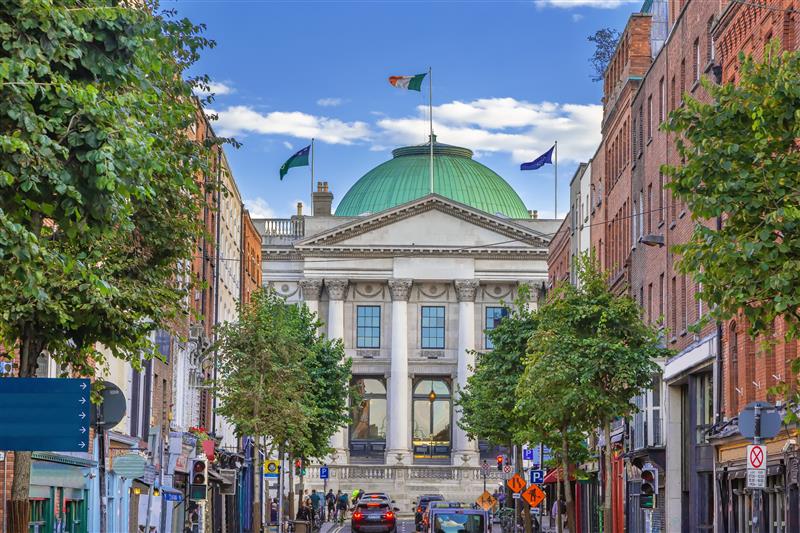 street-level photograph of Dublin