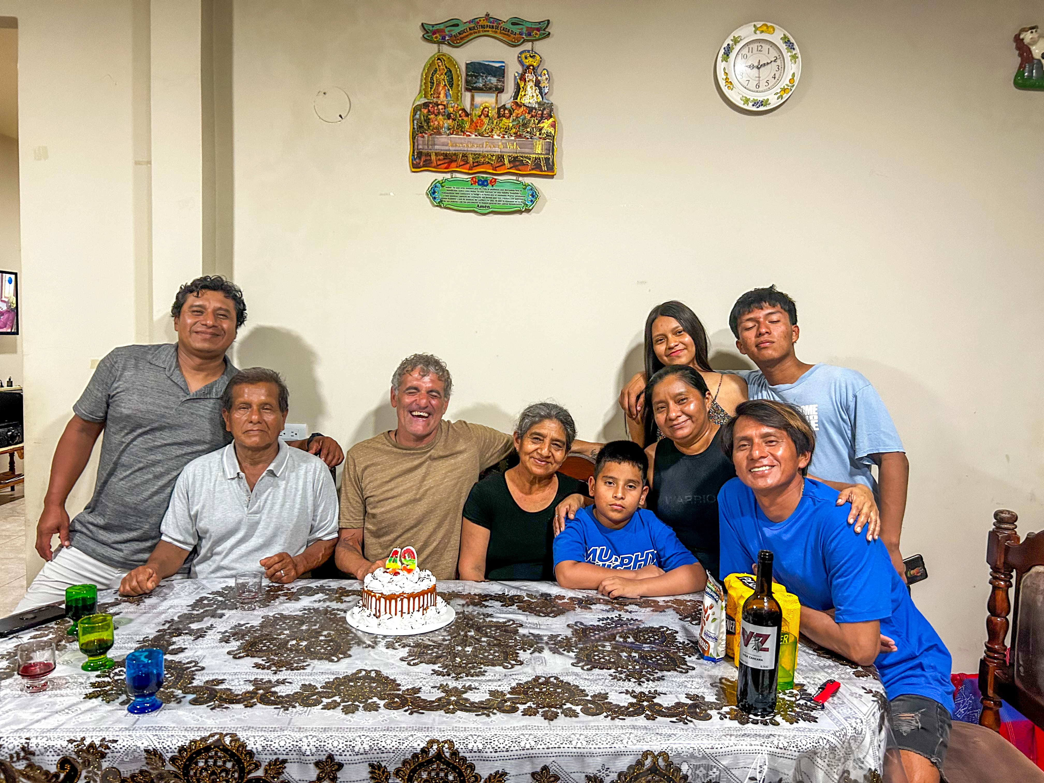 A students staying with the host family