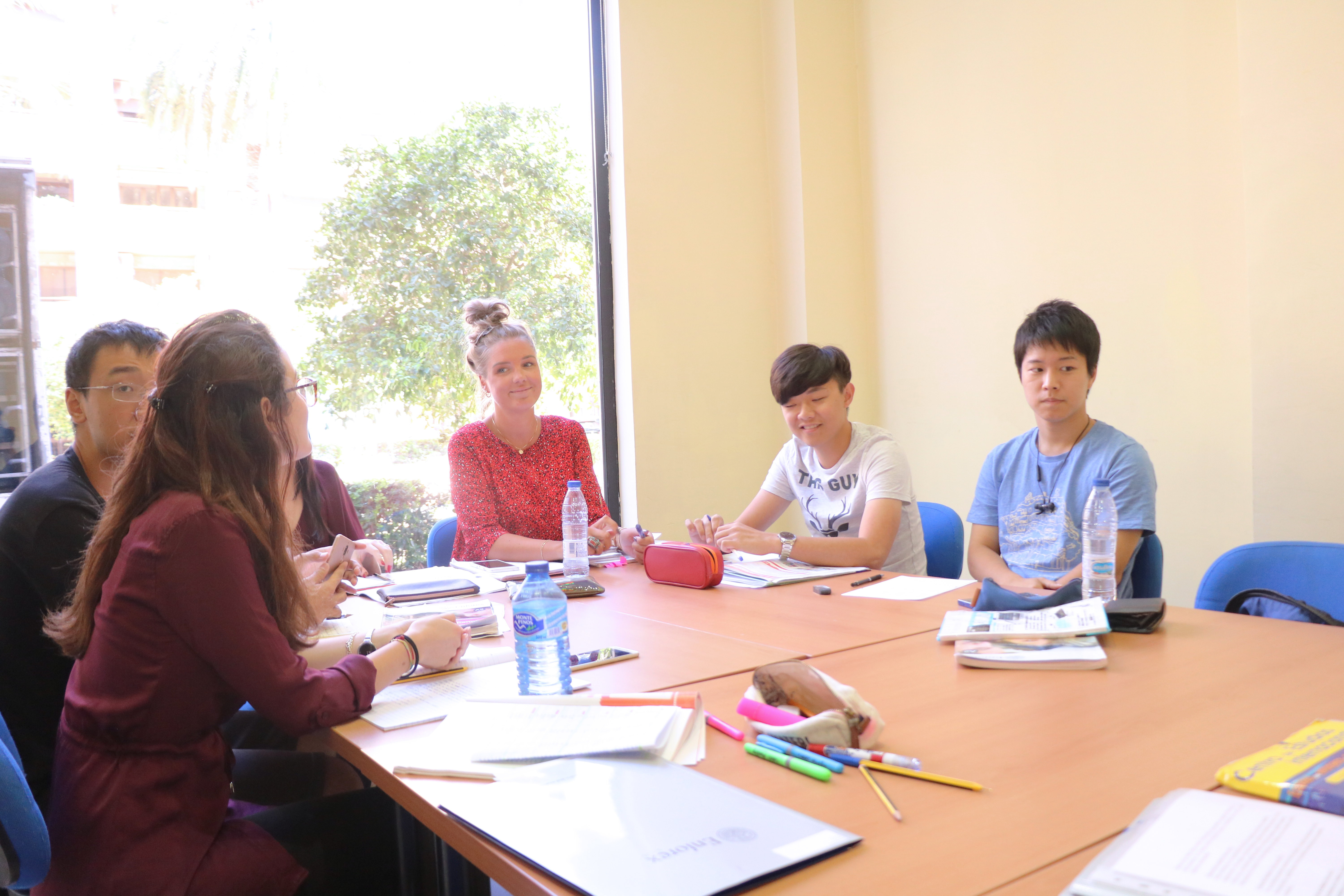 Students in classroom at Enforex Valencia